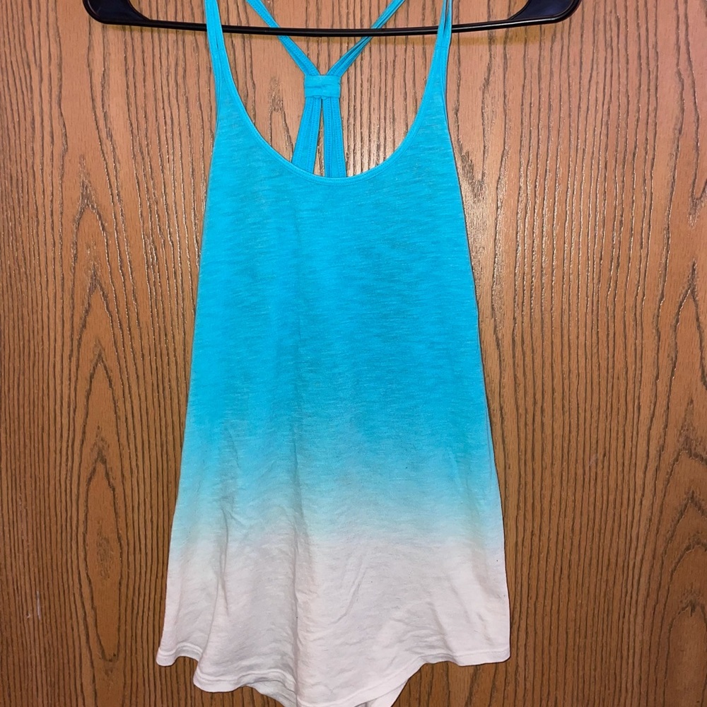 NEVER WORN! Blue and white tank top